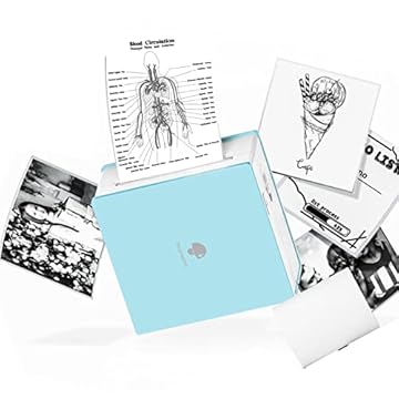 Phomemo Impressora de adesivos - Mini impressora térmica portátil M02, máquina de adesivos,...